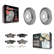 Load image into Gallery viewer, Rear Coated Brake Rotor Ceramic Pad Kit For Jeep Grand Cherokee Dodge Durango WK