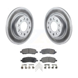 [Rear] 2013-2016 Dodge Dart Premium Coated Rotors & Ceramic Pads Brake Kit For Max Braking