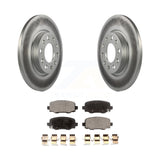 Rear Coated Disc Brake Rotors And Ceramic Pad Kit For Jeep Cherokee Chrysler 200