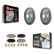 Load image into Gallery viewer, Rear Coated Disc Brake Rotors And Ceramic Pads Kit For Jeep Cherokee