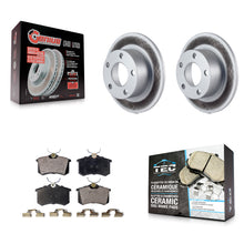 Load image into Gallery viewer, Rear Coated Disc Brake Rotors And Ceramic Pads Kit For Volkswagen Passat Audi A6