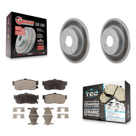 Rear Coated Brake Rotors Ceramic Pad Kit For Nissan Maxima Infiniti I30 INFINITI