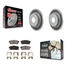 Charger l'image dans la galerie, Rear Coated Disc Brake Rotors Ceramic Pad Kit For Nissan Maxima Infiniti I35 I30