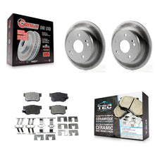 Load image into Gallery viewer, Rear Coated Brake Rotor Ceramic Pad Kit For Honda Accord Civic Acura RSX Integra