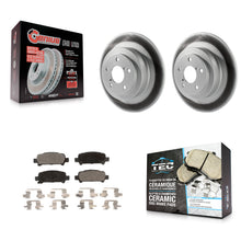 Charger l'image dans la galerie, Rear Coated Disc Brake Rotors And Ceramic Pad Kit For Subaru Outback Legacy Baja