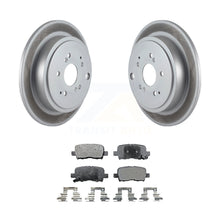 Charger l&#39;image dans la galerie, Rear Coated Disc Brake Rotors And Ceramic Pads Kit For Honda Pilot Acura MDX