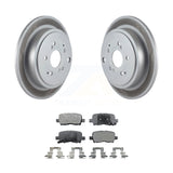 Rear Coated Disc Brake Rotors And Ceramic Pads Kit For Honda Pilot Acura MDX