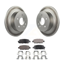 Charger l&#39;image dans la galerie, Rear Coat Disc Brake Rotors Ceramic Pad Kit For Nissan Altima Sentra Maxima Juke