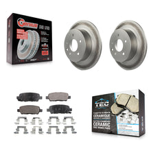Charger l'image dans la galerie, Rear Coat Disc Brake Rotors Ceramic Pad Kit For Nissan Altima Sentra Maxima Juke