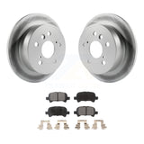 Rear Coated Disc Brake Rotors And Ceramic Pad Kit For Toyota Camry Avalon Solara