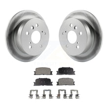 Charger l&#39;image dans la galerie, Rear Coated Disc Brake Rotors Ceramic Pad Kit For Toyota Camry Lexus ES330 ES300