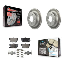 Charger l'image dans la galerie, [Rear] 2003-2008 Hyundai Tiburon Premium Coated Rotors &amp; Ceramic Pads Brake Kit For Max Braking