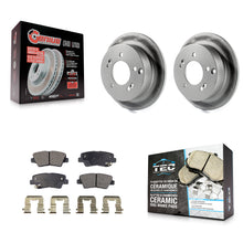 Charger l'image dans la galerie, Rear Coated Disc Brake Rotors And Ceramic Pads Kit For Hyundai Sonata 2.4L