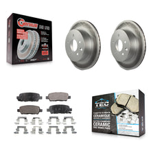 Charger l'image dans la galerie, Rear Coat Brake Rotor Ceramic Pad Kit For Nissan Rogue Sport INFINITI G35 Select