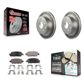 Rear Coat Brake Rotor Ceramic Pad Kit For Nissan Rogue Sport INFINITI G35 Select