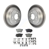 Rear Coated Disc Brake Rotors And Ceramic Pads Kit For Acura TL Honda Element