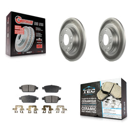 Rear Coat Brake Rotors Ceramic Pad Kit For Ford Fusion Mazda 6 Lincoln MKZ Milan