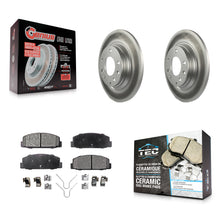 Load image into Gallery viewer, Rear Coated Disc Brake Rotors And Ceramic Pads Kit For Mazda 6 Protege
