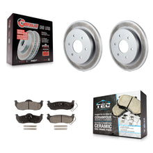 Load image into Gallery viewer, Rear Coat Disc Brake Rotor Ceramic Pad Kit For Nissan Titan Armada INFINITI QX56