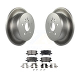 Rear Coated Brake Rotors Ceramic Pad Kit For Lexus Toyota Highlander RX350 RX330