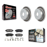 [Rear] 2004-2010 Toyota Sienna Premium Coated Rotors & Ceramic Pads Brake Kit For Max Braking