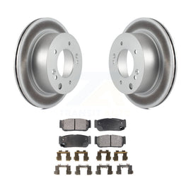 [Rear] 2003-2006 Kia Sorento Premium Coated Rotors & Ceramic Pads Brake Kit For Max Braking
