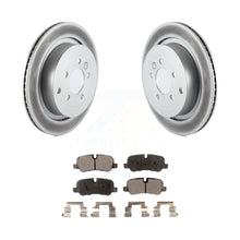 Charger l&#39;image dans la galerie, Rear Coated Disc Brake Rotors Ceramic Pad Kit For Land Rover Range Sport LR4 LR3