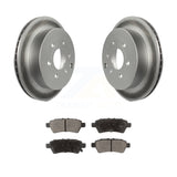 [Rear] 2006-2007 Nissan Xterra Premium Coated Rotors & Ceramic Pads Brake Kit For Max Braking