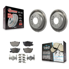 Load image into Gallery viewer, Rear Coated Disc Brake Rotors And Ceramic Pads Kit For Kia Spectra Spectra5