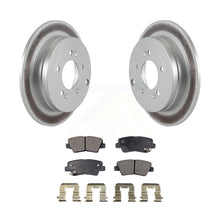 Charger l&#39;image dans la galerie, Rear Coated Disc Brake Rotors And Ceramic Pads Kit For 2007-2009 Kia Amanti