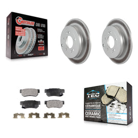 [Rear] 2006-2009 Hyundai Azera Premium Coated Rotors & Ceramic Pads Brake Kit For Max Braking