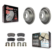 Charger l'image dans la galerie, Rear Coat Disc Brake Rotor Ceramic Pad Kit For Hyundai Sonata Tucson Kia Cadenza