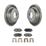 Rear Coated Disc Brake Rotor Ceramic Pad Kit For Hyundai Sonata Kia Optima Azera