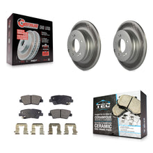 Load image into Gallery viewer, Rear Coated Disc Brake Rotor Ceramic Pad Kit For Hyundai Sonata Kia Optima Azera