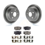 Rear Coated Disc Brake Rotor Ceramic Pad Kit For Toyota Camry Lexus ES350 Avalon