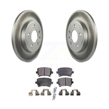 Charger l&#39;image dans la galerie, Rear Coated Disc Brake Rotors And Ceramic Pads Kit For Audi A4 Quattro