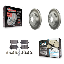 Load image into Gallery viewer, Rear Coated Disc Brake Rotors And Ceramic Pads Kit For Audi A4 Quattro
