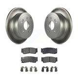 [Rear] 2007-2009 Hyundai Santa Fe Premium Coated Rotors & Ceramic Pads Brake Kit For Max Braking