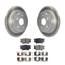 Charger l&#39;image dans la galerie, Rear Coated Disc Brake Rotors And Ceramic Pads Kit For Toyota RAV4 Lexus HS250h