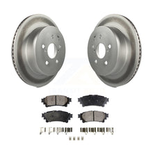 Load image into Gallery viewer, Rear Coated Disc Brake Rotors And Ceramic Pads Kit For Lexus IS250 IS350