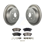 Rear Coated Disc Brake Rotors And Ceramic Pads Kit For Lexus IS250 IS350