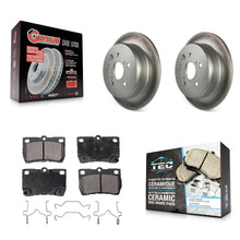 Load image into Gallery viewer, Rear Coated Disc Brake Rotors And Ceramic Pads Kit For Lexus IS250