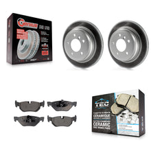 Load image into Gallery viewer, Rear Coated Disc Brake Rotors Ceramic Pad Kit For BMW 328i xDrive X1 328xi 325xi