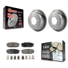 Charger l'image dans la galerie, Rear Coat Brake Rotor Ceramic Pad Kit For Toyota Tundra Sequoia Lexus LX570 Land