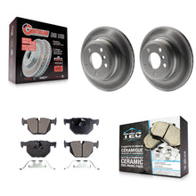Charger l'image dans la galerie, Rear Coated Disc Brake Rotors And Ceramic Pads Kit For BMW X5 X6