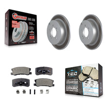 Load image into Gallery viewer, Rear Coated Disc Brake Rotor And Ceramic Pad Kit For Mitsubishi Lancer Outlander