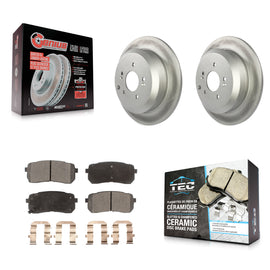 [Rear] 2007-2012 Hyundai Veracruz Premium Coated Rotors & Ceramic Pads Brake Kit For Max Braking