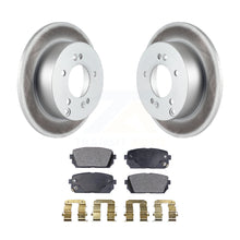 Charger l&#39;image dans la galerie, Rear Coated Disc Brake Rotors And Ceramic Pads Kit For 2007-2012 Kia Rondo