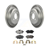 Rear Coated Disc Brake Rotors And Ceramic Pads Kit For Mini Cooper