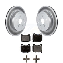 Charger l&#39;image dans la galerie, Rear Coated Disc Brake Rotors And Ceramic Pads Kit For Subaru Impreza WRX STI